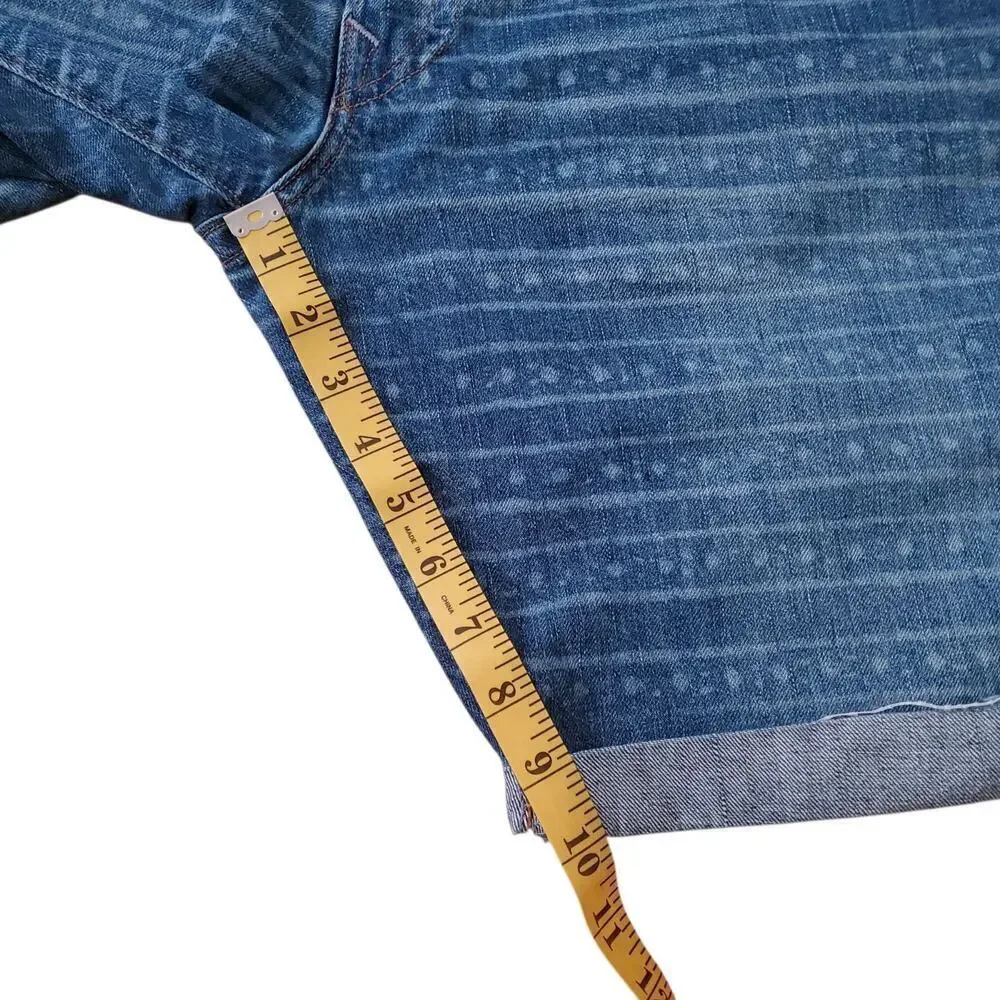 True Religion Y2K Geno Cut-Off Jean Shorts Jorts 36 Made in USA
